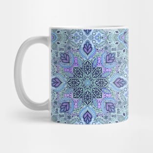 Navy Blue, Mint and Purple Boho Pattern Mug